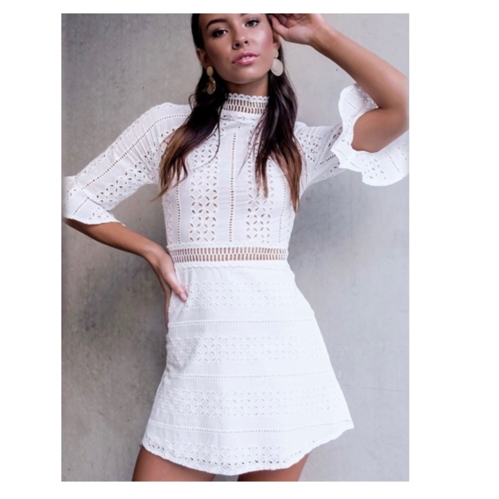 Lauren’s White Mini Dress - Picture 3 of 8